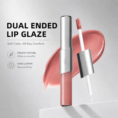 Perfect Twin Lip — Dual-Ended Liquid Lipstick with Velvet Matte Color and Glossy Shine
