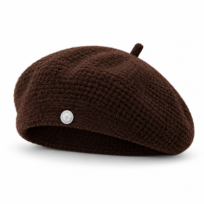 Knitted Wool-Blend Beret