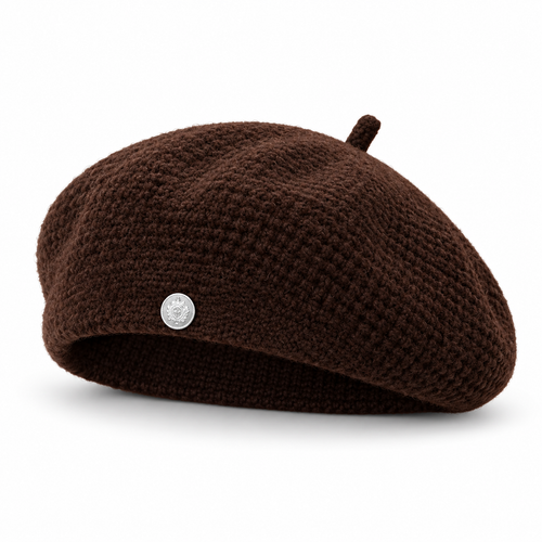 Knitted Wool-Blend Beret