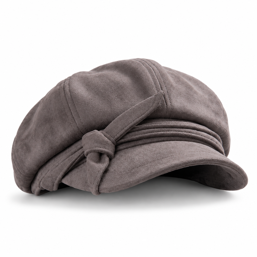 Textured Eight-Panel Newsboy Cap