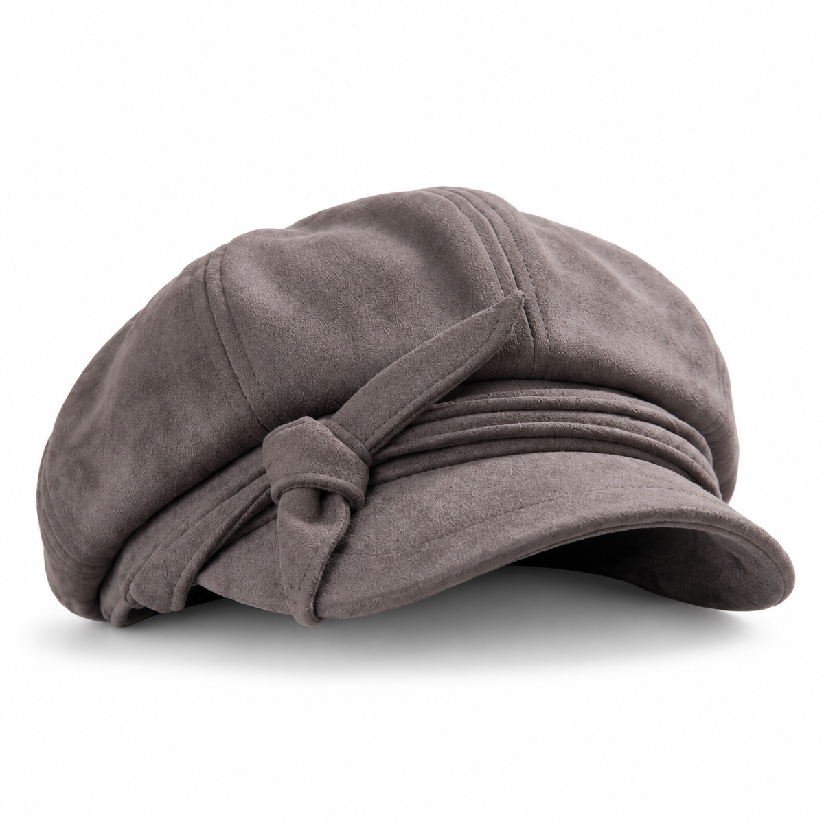 Textured Eight-Panel Newsboy Cap